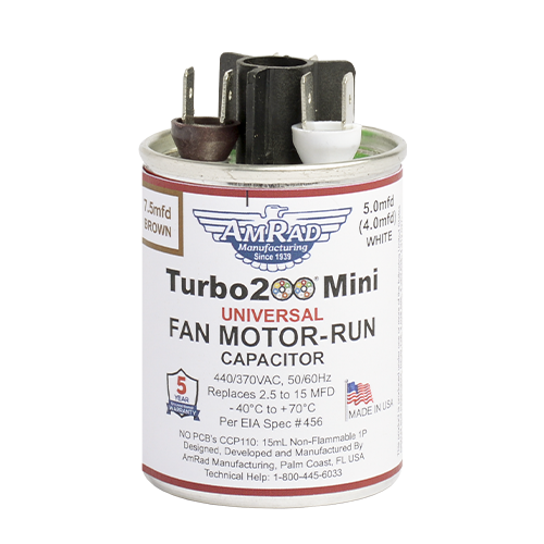 Turbo Cap 2.5 - 12.5 MFD - Straps